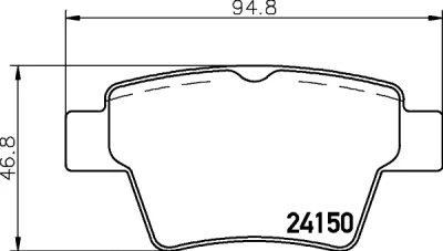 8DB 355 011-821 BEHR/HELLA/PAGID Комплект тормозных колодок, дисковый тормоз