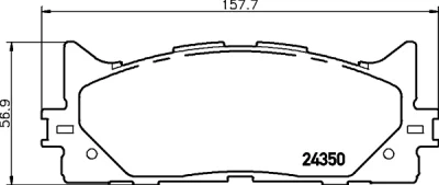 8DB 355 012-401 BEHR/HELLA/PAGID Комплект тормозных колодок, дисковый тормоз