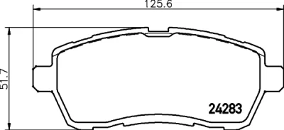 8DB 355 013-211 BEHR/HELLA/PAGID Комплект тормозных колодок, дисковый тормоз