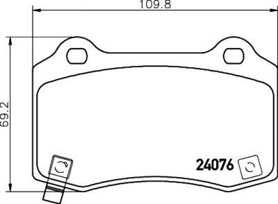 8DB 355 014-211 BEHR/HELLA/PAGID Комплект тормозных колодок, дисковый тормоз