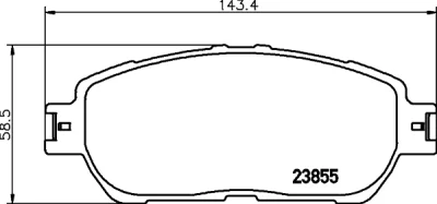 8DB 355 014-441 BEHR/HELLA/PAGID Комплект тормозных колодок, дисковый тормоз