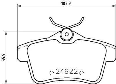 8DB 355 014-531 BEHR/HELLA/PAGID Комплект тормозных колодок, дисковый тормоз