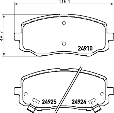 8DB 355 014-901 BEHR/HELLA/PAGID Комплект тормозных колодок, дисковый тормоз