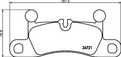 8DB 355 015-101 BEHR/HELLA/PAGID Комплект тормозных колодок, дисковый тормоз