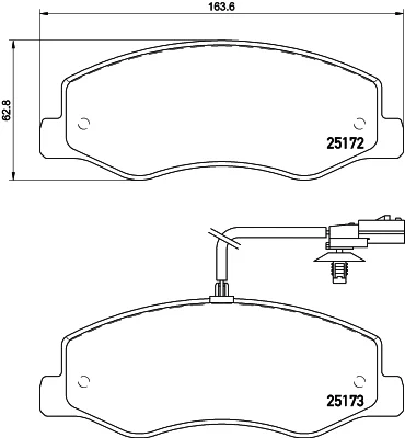 8DB 355 015-311 BEHR/HELLA/PAGID Комплект тормозных колодок, дисковый тормоз