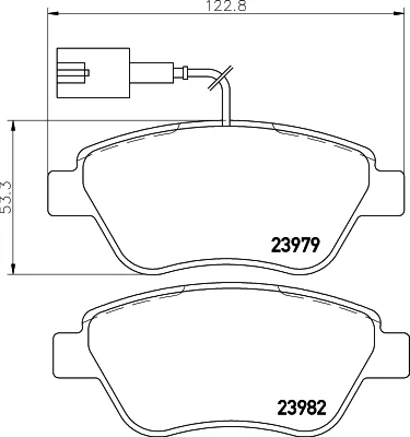 8DB 355 015-491 BEHR/HELLA/PAGID Комплект тормозных колодок, дисковый тормоз