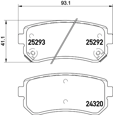 8DB 355 016-221 BEHR/HELLA/PAGID Комплект тормозных колодок, дисковый тормоз