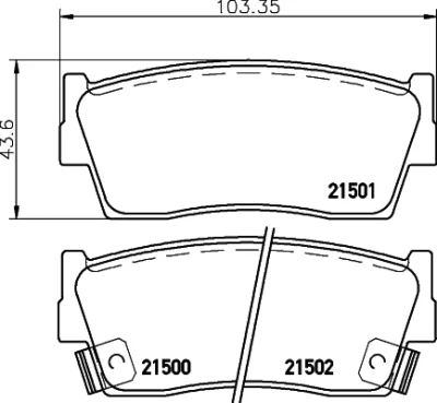 8DB 355 016-371 BEHR/HELLA/PAGID Комплект тормозных колодок, дисковый тормоз