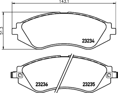 Комплект тормозных колодок, дисковый тормоз BEHR/HELLA/PAGID 8DB 355 017-141