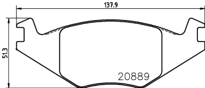 8DB 355 017-491 BEHR/HELLA/PAGID Комплект тормозных колодок, дисковый тормоз