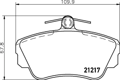 Комплект тормозных колодок, дисковый тормоз BEHR/HELLA/PAGID 8DB 355 017-921