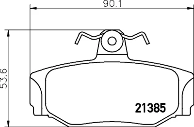 8DB 355 017-991 BEHR/HELLA/PAGID Комплект тормозных колодок, дисковый тормоз