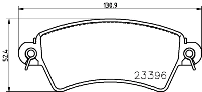 8DB 355 019-341 BEHR/HELLA/PAGID Комплект тормозных колодок, дисковый тормоз