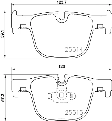 8DB 355 019-781 BEHR/HELLA/PAGID Комплект тормозных колодок, дисковый тормоз