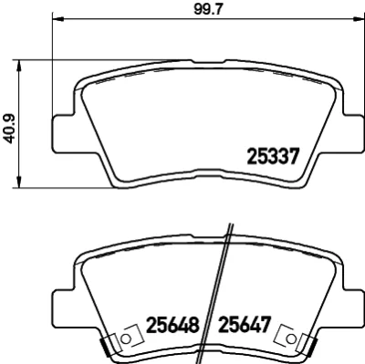 8DB 355 020-371 BEHR/HELLA/PAGID Комплект тормозных колодок, дисковый тормоз