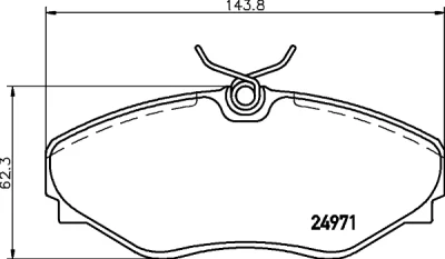 8DB 355 020-731 BEHR/HELLA/PAGID Комплект тормозных колодок, дисковый тормоз