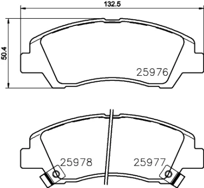 8DB 355 023-001 BEHR/HELLA/PAGID Комплект тормозных колодок, дисковый тормоз