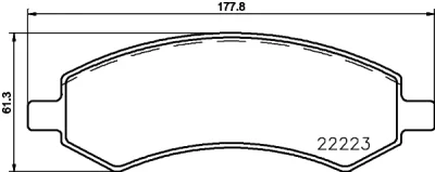 8DB 355 023-331 BEHR/HELLA/PAGID Комплект тормозных колодок, дисковый тормоз