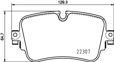 8DB 355 025-681 BEHR/HELLA/PAGID Комплект тормозных колодок, дисковый тормоз