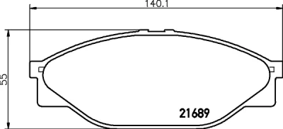 8DB 355 027-191 BEHR/HELLA/PAGID Комплект тормозных колодок, дисковый тормоз