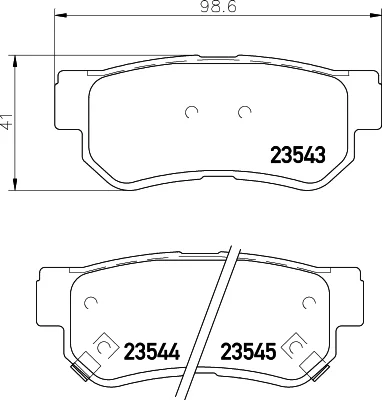 8DB 355 027-661 BEHR/HELLA/PAGID Комплект тормозных колодок, дисковый тормоз