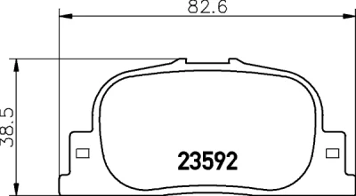 8DB 355 027-731 BEHR/HELLA/PAGID Комплект тормозных колодок, дисковый тормоз