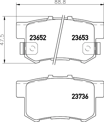 Комплект тормозных колодок, дисковый тормоз BEHR/HELLA/PAGID 8DB 355 027-811