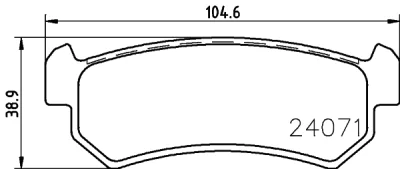 Комплект тормозных колодок, дисковый тормоз BEHR/HELLA/PAGID 8DB 355 028-251