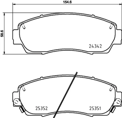 8DB 355 028-451 BEHR/HELLA/PAGID Комплект тормозных колодок, дисковый тормоз