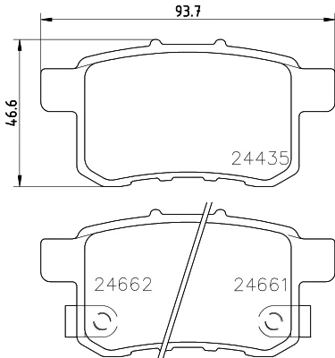 8DB 355 028-531 BEHR/HELLA/PAGID Комплект тормозных колодок, дисковый тормоз