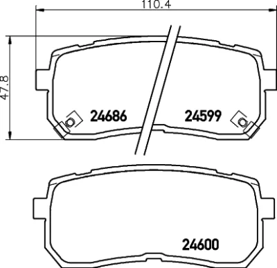 Комплект тормозных колодок, дисковый тормоз BEHR/HELLA/PAGID 8DB 355 028-641