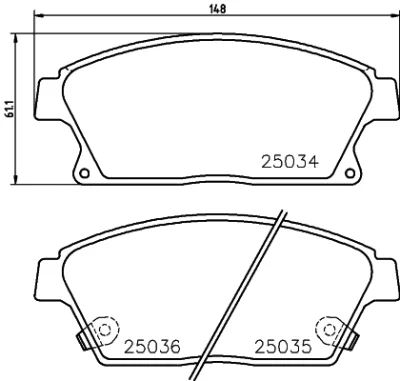 Комплект тормозных колодок, дисковый тормоз BEHR/HELLA/PAGID 8DB 355 028-821