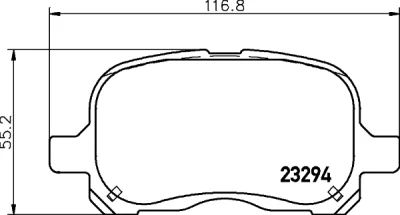 8DB 355 029-021 BEHR/HELLA/PAGID Комплект тормозных колодок, дисковый тормоз