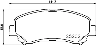 8DB 355 029-091 BEHR/HELLA/PAGID Комплект тормозных колодок, дисковый тормоз