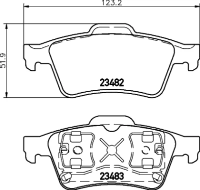 8DB 355 029-601 BEHR/HELLA/PAGID Комплект тормозных колодок, дисковый тормоз