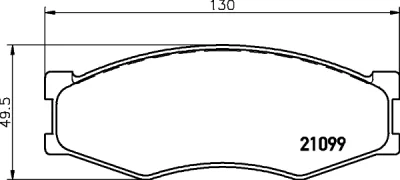 8DB 355 029-791 BEHR/HELLA/PAGID Комплект тормозных колодок, дисковый тормоз