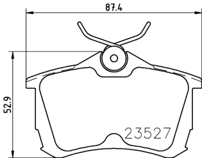 Комплект тормозных колодок, дисковый тормоз BEHR/HELLA/PAGID 8DB 355 030-161