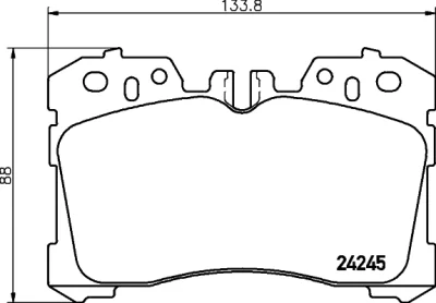 8DB 355 030-611 BEHR/HELLA/PAGID Комплект тормозных колодок, дисковый тормоз