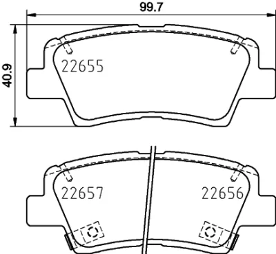 8DB 355 031-681 BEHR/HELLA/PAGID Комплект тормозных колодок, дисковый тормоз