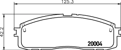 8DB 355 033-671 BEHR/HELLA/PAGID Комплект тормозных колодок, дисковый тормоз