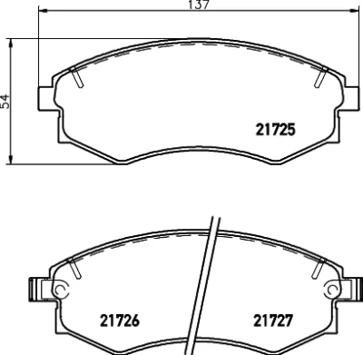 8DB 355 035-651 BEHR/HELLA/PAGID Комплект тормозных колодок, дисковый тормоз