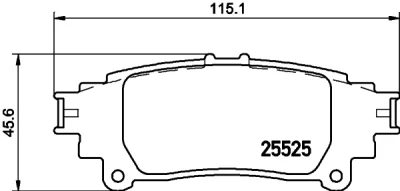 8DB 355 036-931 BEHR/HELLA/PAGID Комплект тормозных колодок, дисковый тормоз