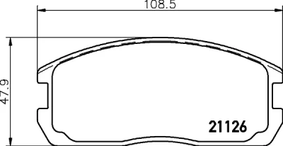 8DB 355 037-221 BEHR/HELLA/PAGID Комплект тормозных колодок, дисковый тормоз