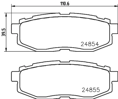 Комплект тормозных колодок, дисковый тормоз BEHR/HELLA/PAGID 8DB 355 037-301