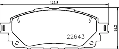 8DB 355 039-551 BEHR/HELLA/PAGID Комплект тормозных колодок, дисковый тормоз