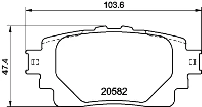 8DB 355 040-121 BEHR/HELLA/PAGID Комплект тормозных колодок, дисковый тормоз
