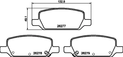 8DB 355 040-951 BEHR/HELLA/PAGID Комплект тормозных колодок, дисковый тормоз