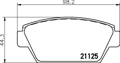 T0360 BEHR/HELLA/PAGID Комплект тормозных колодок, дисковый тормоз