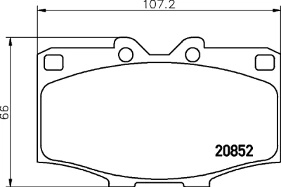 T0882 BEHR/HELLA/PAGID Комплект тормозных колодок, дисковый тормоз