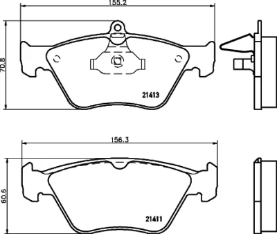 T1079 BEHR/HELLA/PAGID Комплект тормозных колодок, дисковый тормоз